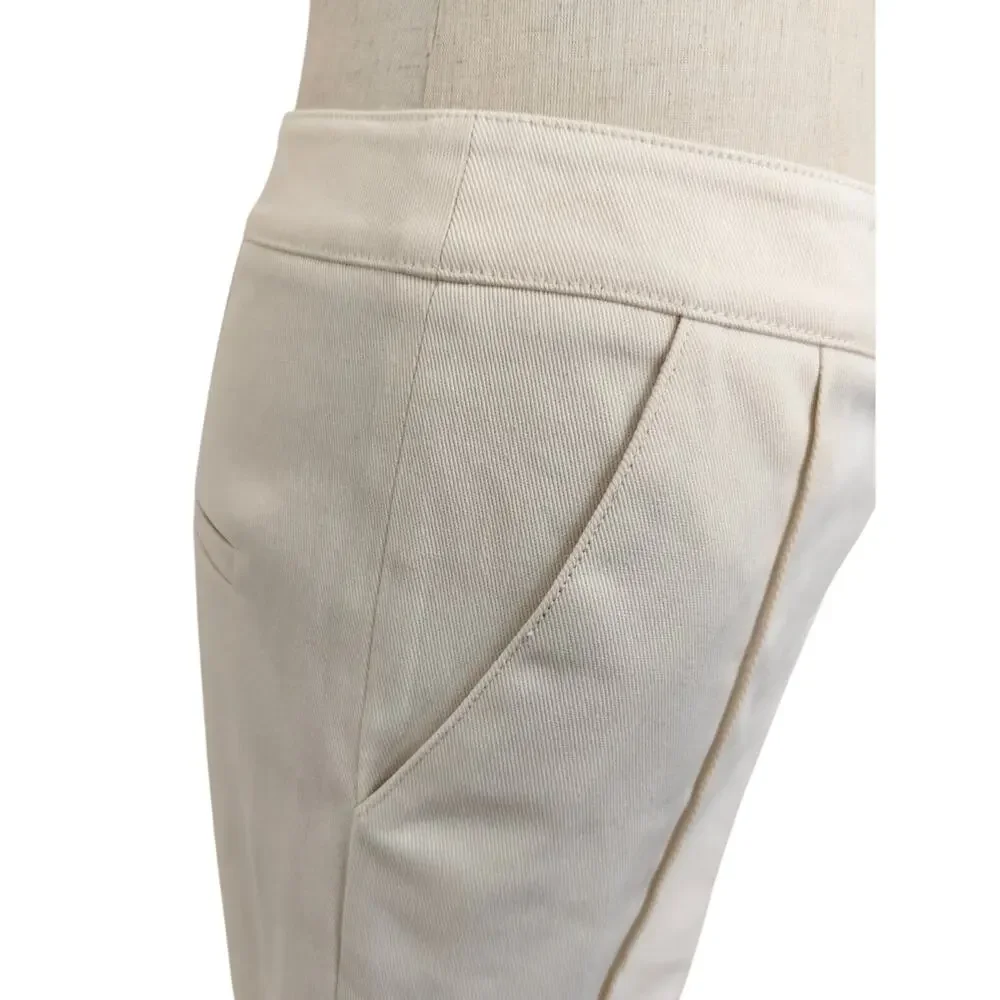 Veronica Beard Kimra Straight-Leg Pant Ecru US 4 - Picture 10 of 12